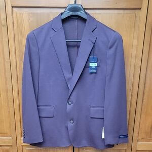 Stafford Size 44Short Stretch Classic Fit Deep Purple Sportcoat Blazer NEW